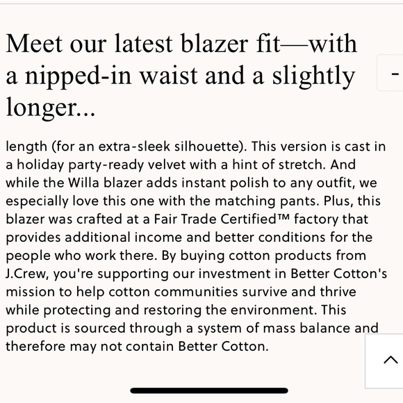 J.Crew Collection Willa Blazer in Tipped Stretch Velvet - Picture 6 of 7